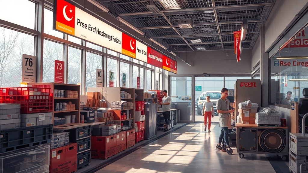 우체국 택배 마비: 배송 지연 및 제한 안내 (realistic 스타일)