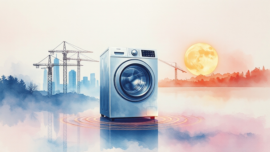 경제 & 산업 동향 (watercolor 스타일)