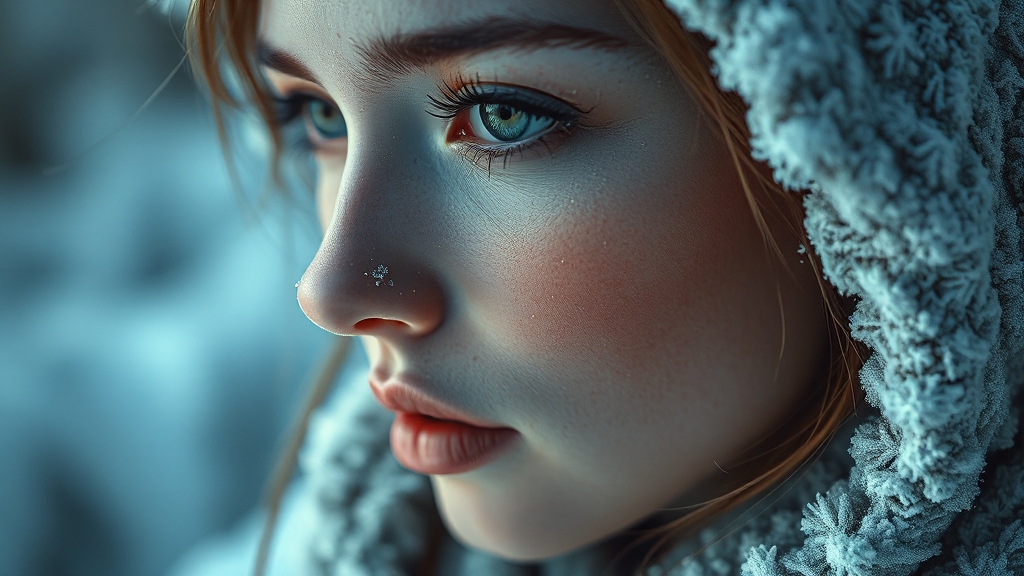 겨울 쿨톤 피부, 어떻게 관리할까? (realistic 스타일)