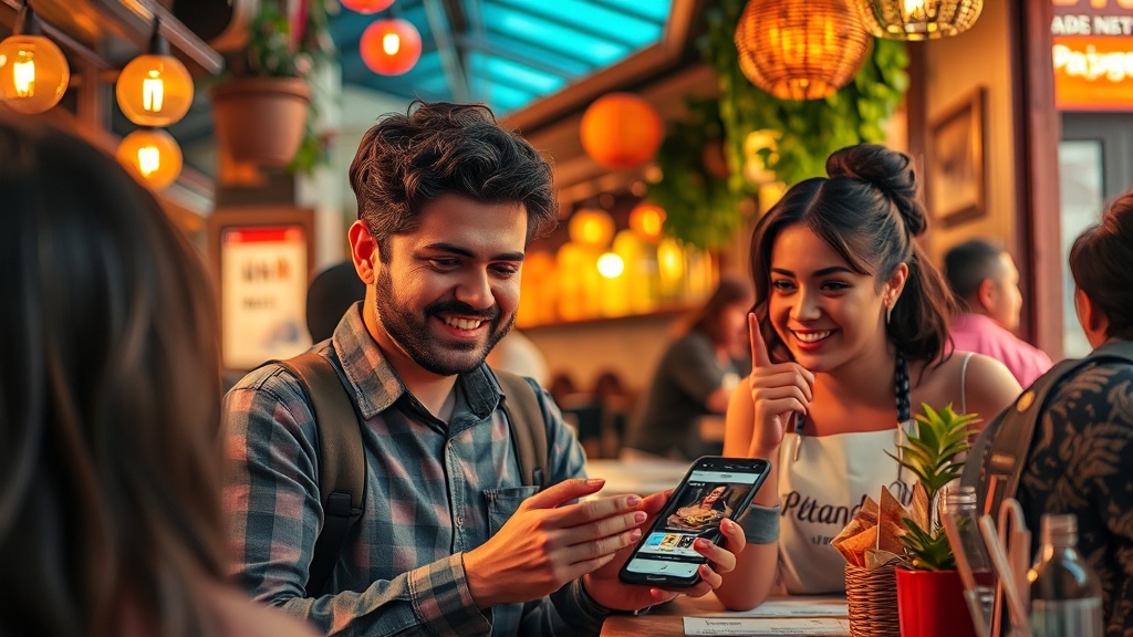 여행 시 파파고 활용 팁 (realistic 스타일)