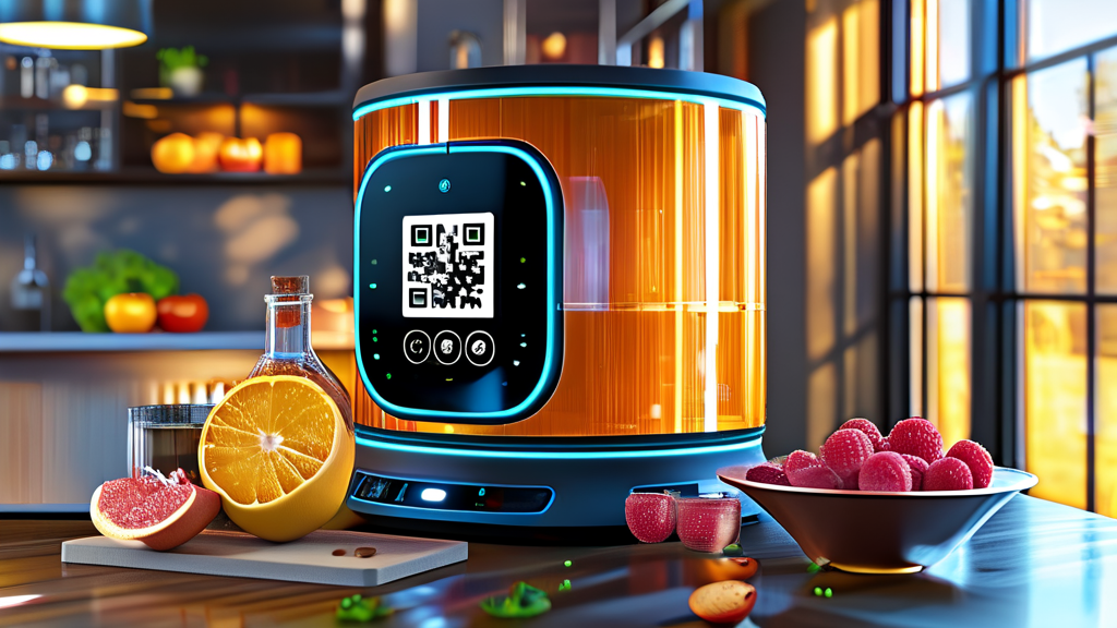 디지털 라벨 기술의 발전 동향 (realistic 스타일)