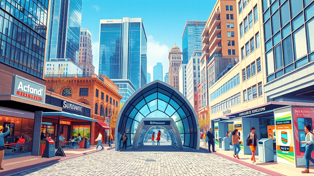 매장 위치 및 접근성 (illustration 스타일)