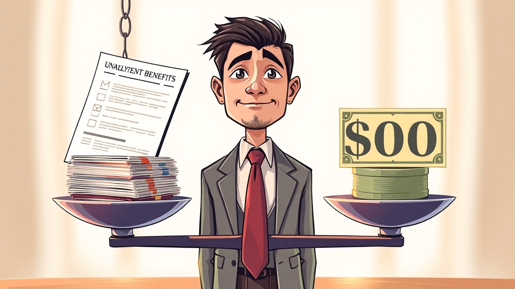 실업급여 vs 조기취업수당, 뭐가 유리할까요? (illustration 스타일)