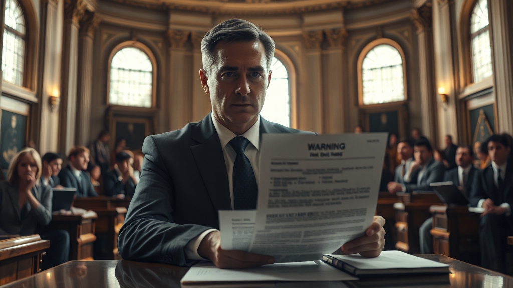 연체, 법적 문제로 이어질 경우 대처법은? (realistic 스타일)