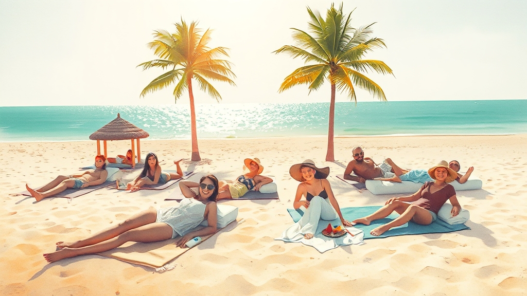 힐링 휴양 여행, 어디로? (watercolor 스타일)