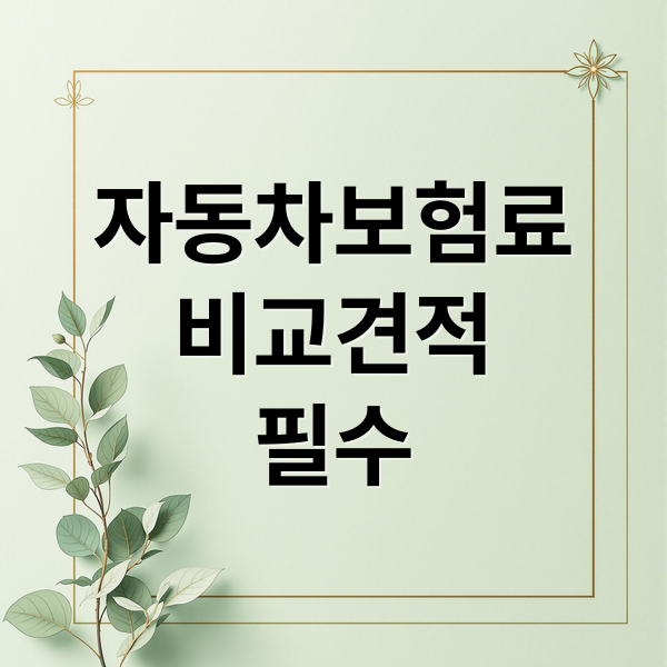 자동차보험료
비교견적
필수 (자동차 보험료 비교견적)