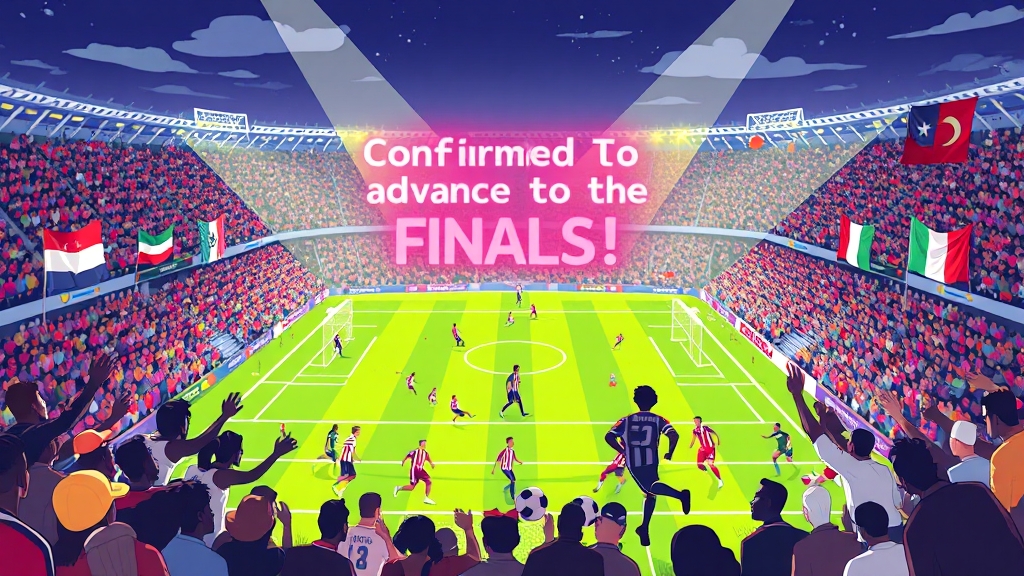 본선 진출 확정 국가 (cartoon 스타일)