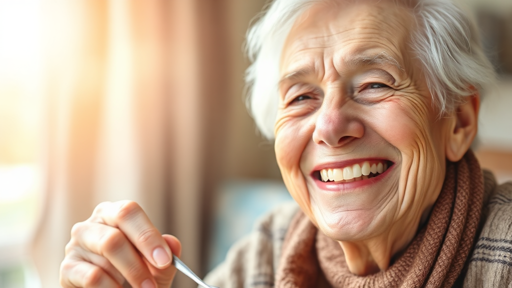 임플란트 지원, 건강한 노후를 위한 투자 (watercolor 스타일)