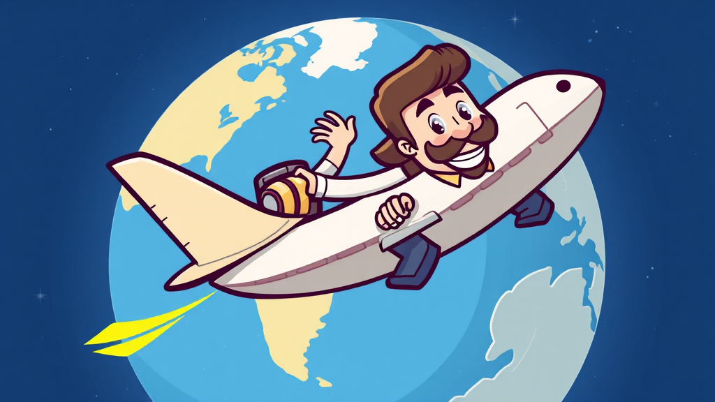 해외취업 성공 전략 및 팁 (cartoon 스타일)