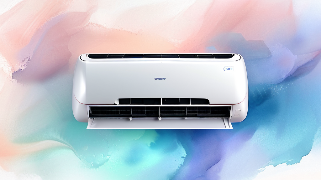삼성 에어컨 무상 점검, 이렇게 신청하세요! (watercolor 스타일)