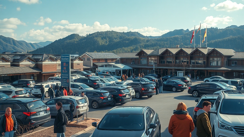 주차 & 체크인/체크아웃 정보 (realistic 스타일)