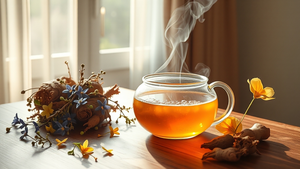 맥문동 섭취 방법 (realistic 스타일)