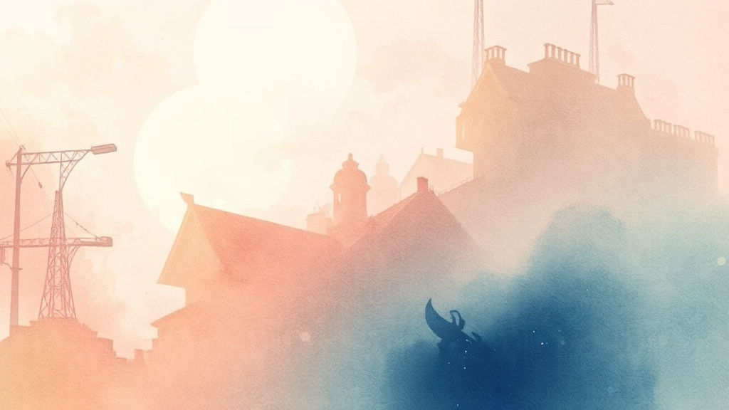 KBS 재난포털 소개 (watercolor 스타일)