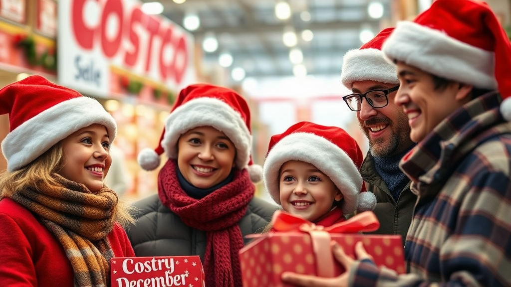 코스트코 12월 할인 상품 (realistic 스타일)