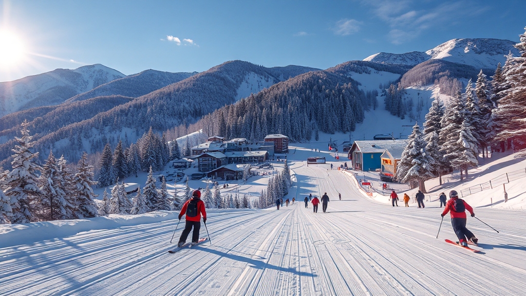 강원도 스키장 개장 일정 (realistic 스타일)