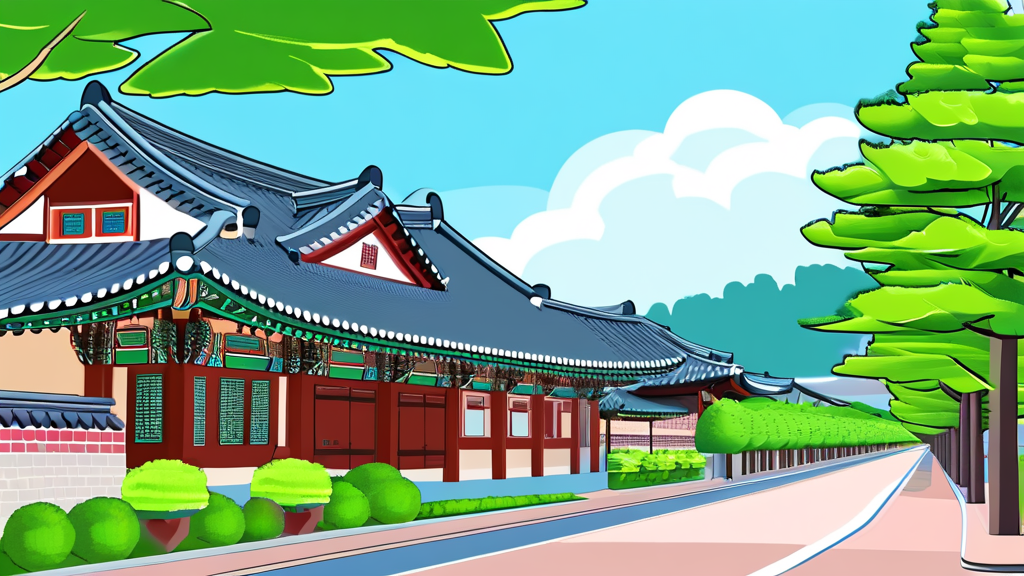 터미널 이용 완벽 가이드: 위치, 시설, 주차 정보 (illustration 스타일)