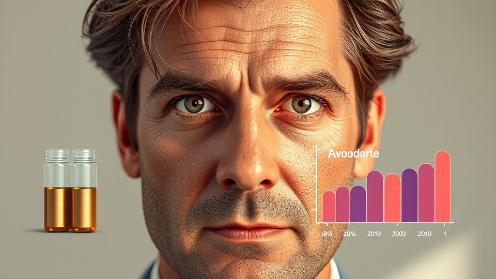 탈모 치료 핵심: 피나스테리드 vs 아보다트 (realistic 스타일)