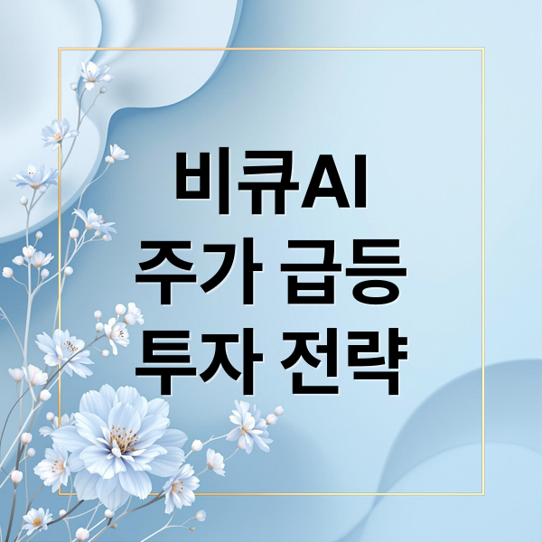 비큐AI
주가 급등
투자 전략 (비큐AI 주가 전망)