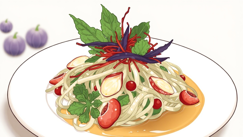 풍미 UP! 더덕무침 맛내기 비법 (illustration 스타일)