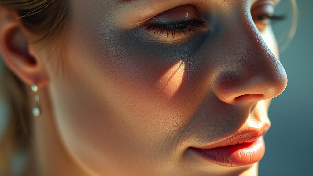 실 리프팅 시술 개요 (realistic 스타일)