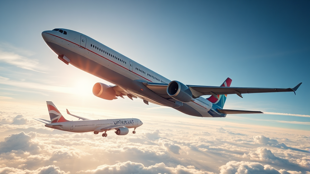 항공 운송의 불안정성: 하늘길 막히면 벌어지는 일 (realistic 스타일)