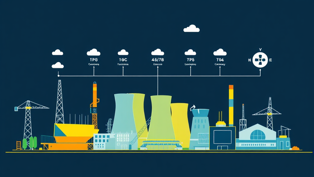 원자력 발전 밸류체인 및 핵심 기업 분석 (illustration 스타일)