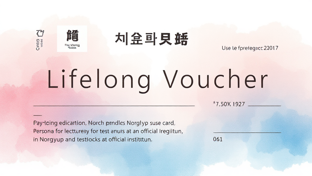 평생교육바우처 이용 시 꼭 알아두세요! (watercolor 스타일)