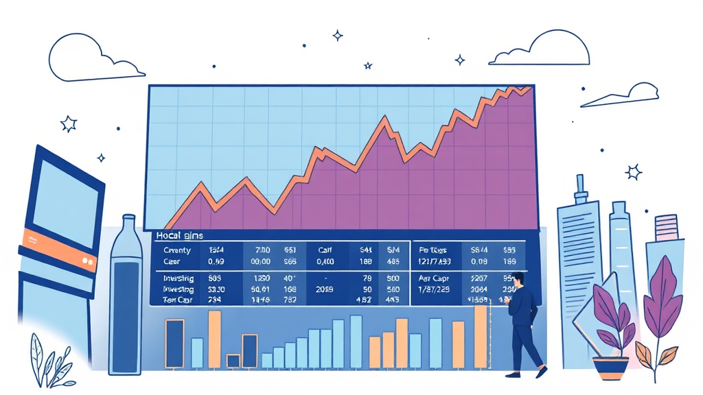 하락장 숏 투자, 무엇이든 물어보세요 (illustration 스타일)