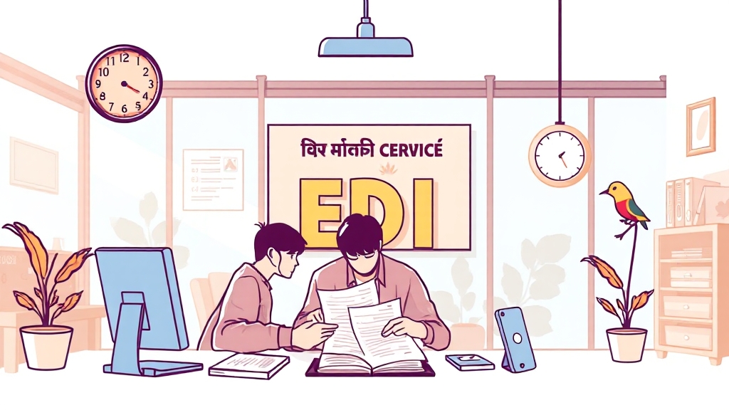 EDI 가입 및 신청 방법 (illustration 스타일)