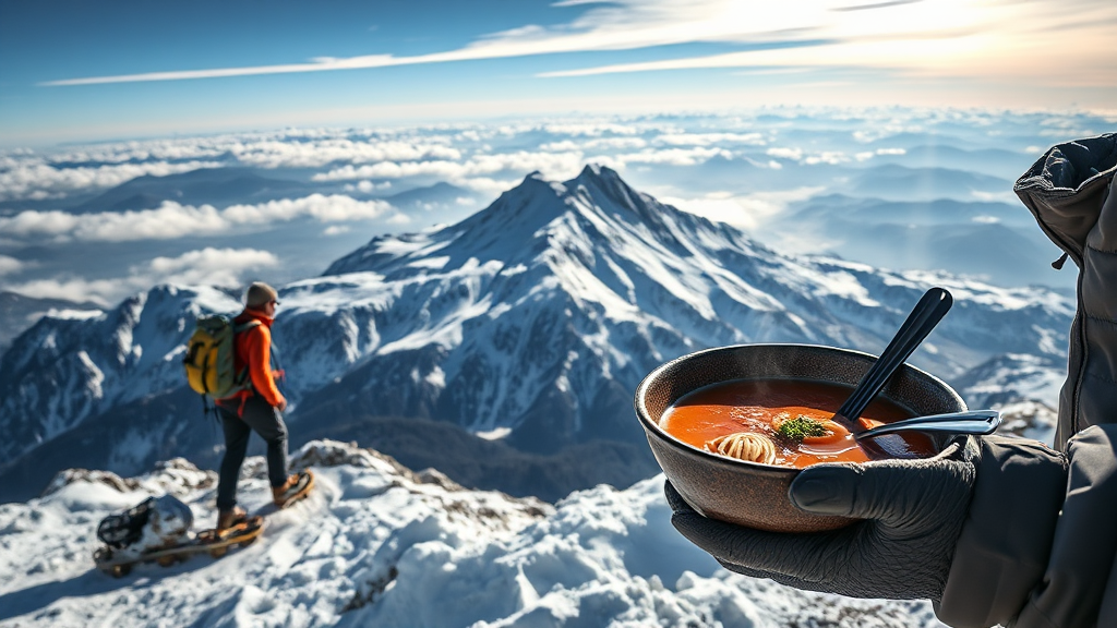 한라산 겨울 등반 준비물 체크리스트 (realistic 스타일)