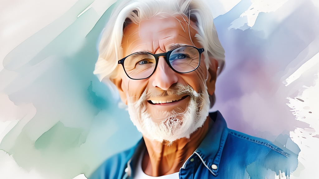 은퇴 후 직업 선택 시 고려해야 할 핵심 사항 (watercolor 스타일)