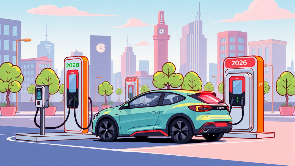 전기차 시장 전망 및 구매 시기 (cartoon 스타일)