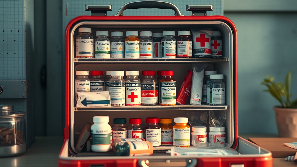 구급상자 정리 및 보관법 (realistic 스타일)