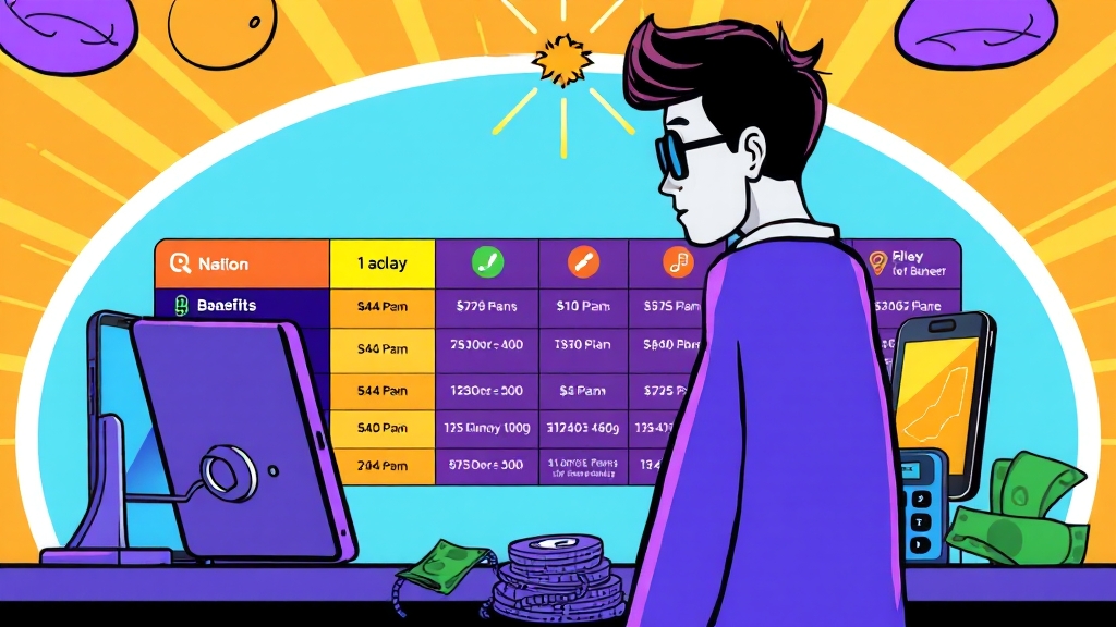 통신사별 혜택 비교 (cartoon 스타일)