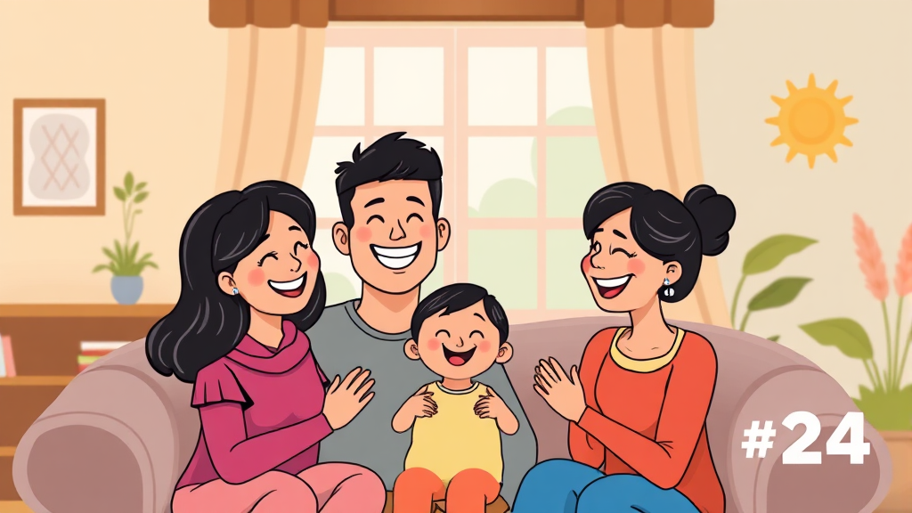 나와 가족을 위한 정부 지원 활용 전략 (cartoon 스타일)