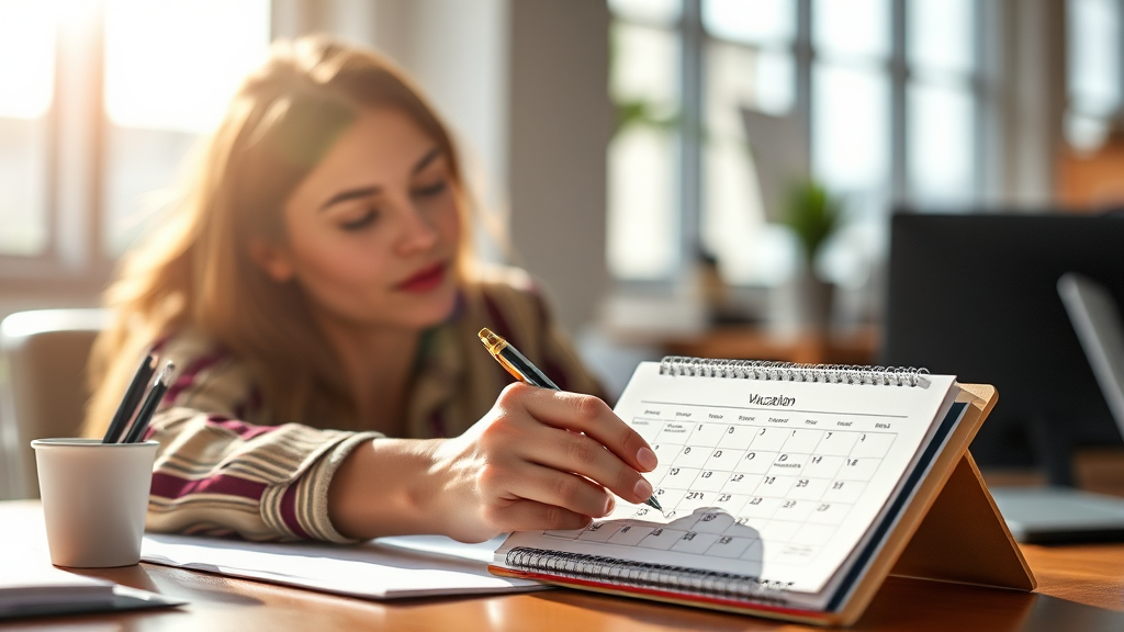 연차 사용 촉진 제도 활용 팁 (realistic 스타일)