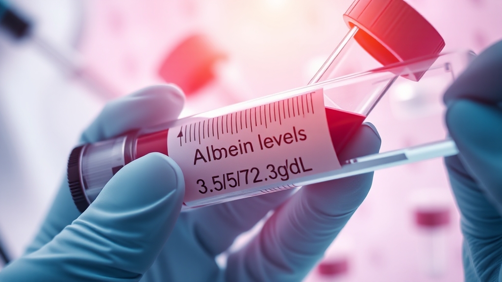 알부민 정상 수치 & 검사 방법 (realistic 스타일)