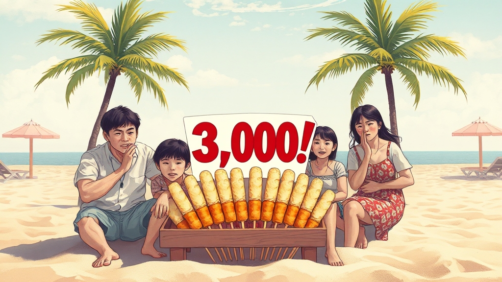 3천원 어묵, 과도한 가격인가? (illustration 스타일)