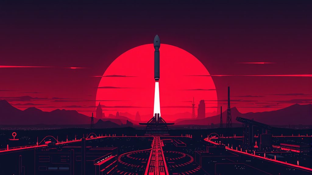 스페이스X 관련주로 주목받는 이유 (illustration 스타일)