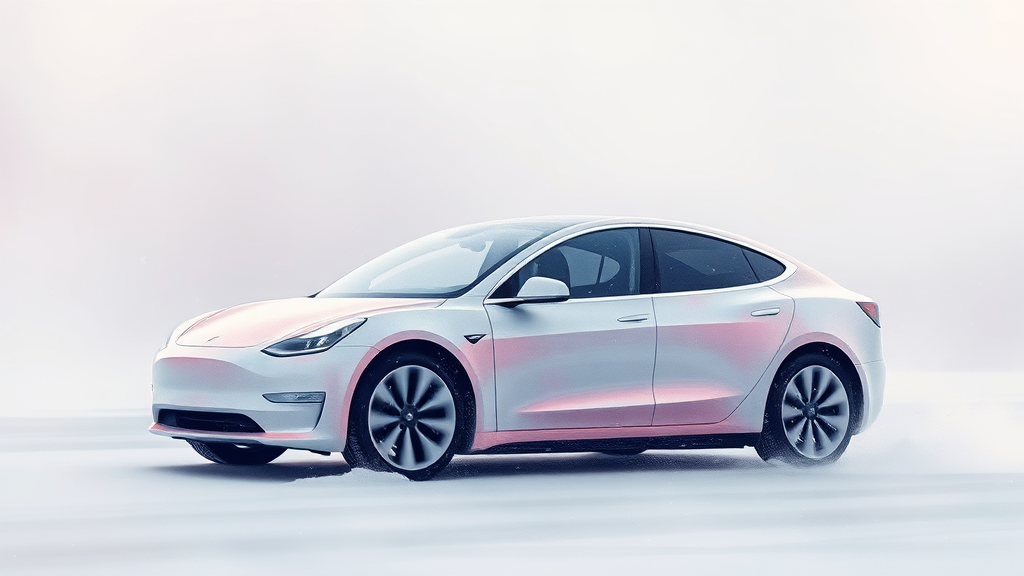 모델Y RWD 실제 주행 테스트 (watercolor 스타일)