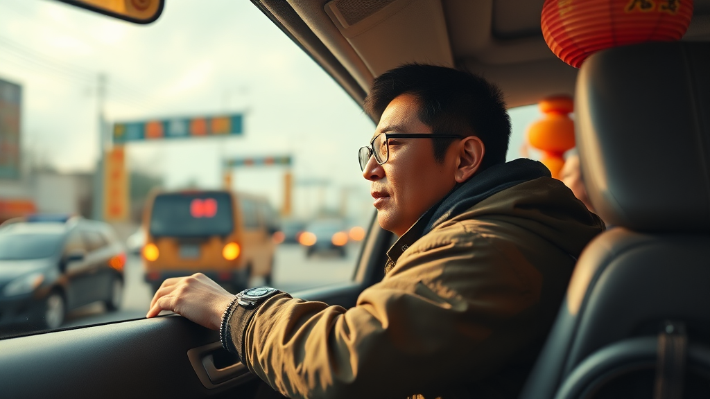 설 연휴 교통량 증가와 이동 전략 (realistic 스타일)