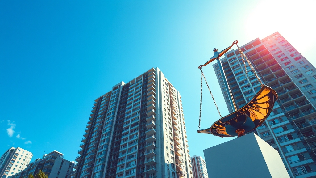 부동산 시장에 미치는 영향 분석 (realistic 스타일)