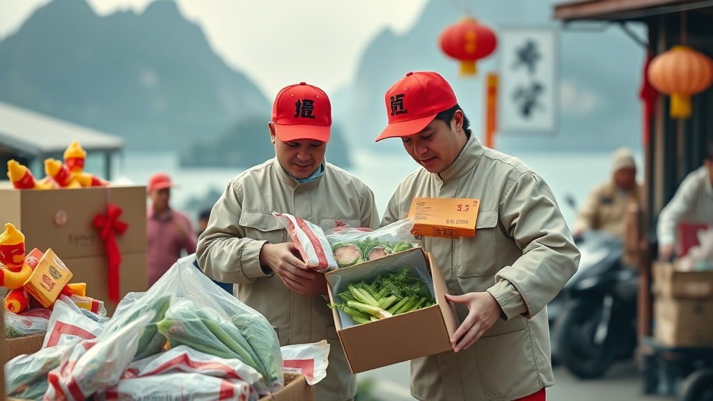 2026년 설 택배, 안전하고 신속하게 보내는 방법 (realistic 스타일)