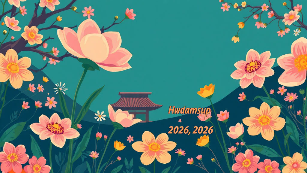 2026년 화담숲 봄 시즌 예약: 미리 준비하는 봄 나들이 (illustration 스타일)