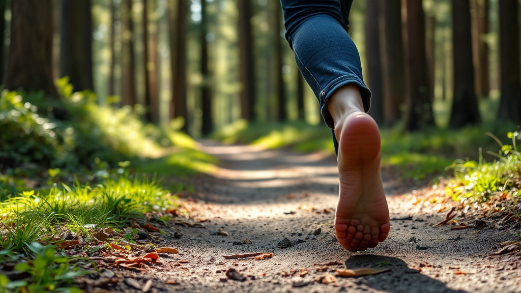 걷기 전 필수! 준비운동과 마음가짐 (realistic 스타일)