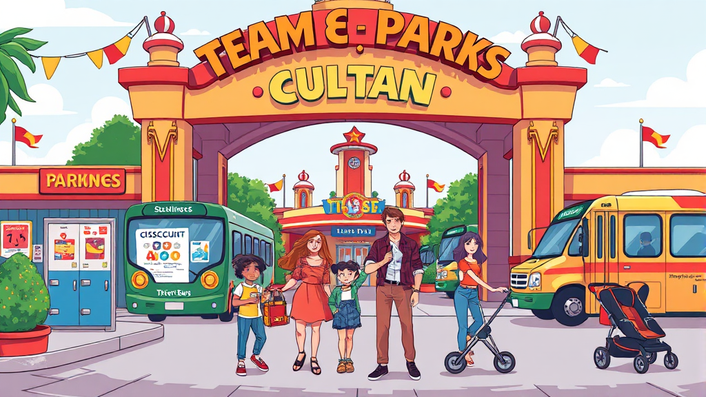 프라자 방문 필수 정보: 입장료, 교통, 편의 시설 완벽 정리 (illustration 스타일)