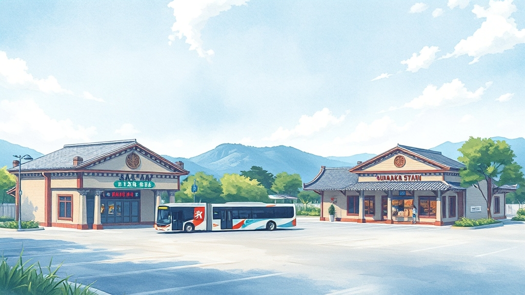 교통편 & 접근성 (watercolor 스타일)