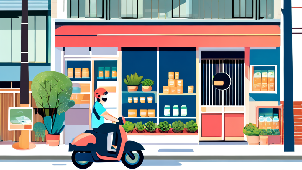 안심통장, 소상공인의 든든한 버팀목이 되다 (illustration 스타일)