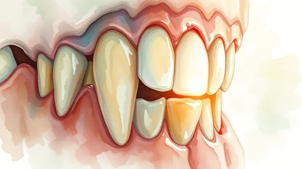 흔들리는 이, 왜 그럴까? (watercolor 스타일)