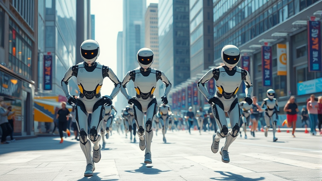 AI 로봇, 최신 뉴스 집중 분석 (realistic 스타일)